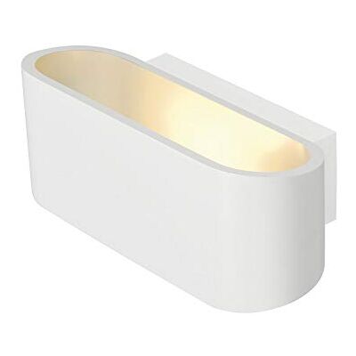 SLV Applique Blanche R7s - Lampe Murale, Aluminium, 100W Max, Design Ovale - Publicité SLV Applique Blanche R7s - Lampe Murale, Aluminium, 100W Max, Design Ovale - Publicité