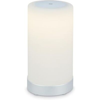 Briloner Lampe de table LED Akku, Dimmbar, Lampe de table LED en verre sans fil, fonction tactile, 3.300K blanc chaud, chrome mat-blanc, 245x125 mm (HxD) - Publicité Briloner Lampe de table LED Akku, Dimmbar, Lampe de table LED en verre sans fil, fonction tactile, 3.300K blanc chaud, chrome mat-blanc, 245x125 mm (HxD) - Publicité