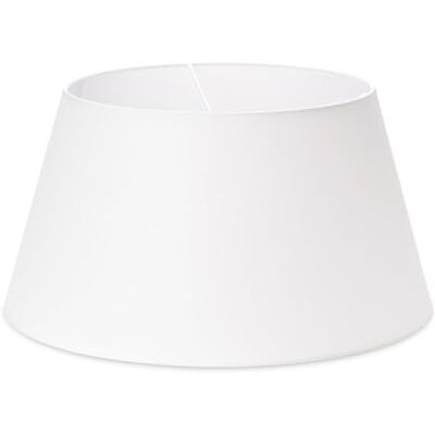 Orion Abat-jour (Ø 48 cm) en tissu, hauteur 25 cm, rond, support pour douille E27, abat-jour de rechange pour suspensions, lampadaires, lampes de table, blanc - Publicité Orion Abat-jour (Ø 48 cm) en tissu, hauteur 25 cm, rond, support pour douille E27, abat-jour de rechange pour suspensions, lampadaires, lampes de table, blanc - Publicité