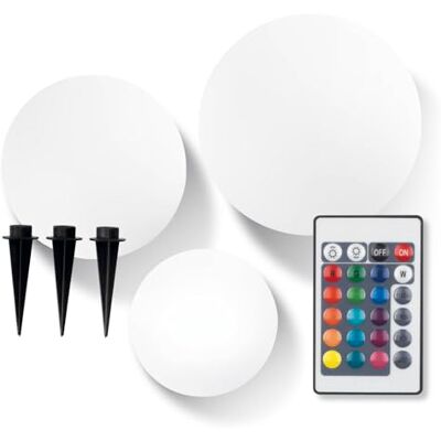 Sphère solaire décorative EASYmaxx avec changement de couleur - 4 pièces - Publicité Sphère solaire décorative EASYmaxx avec changement de couleur - 4 pièces - Publicité