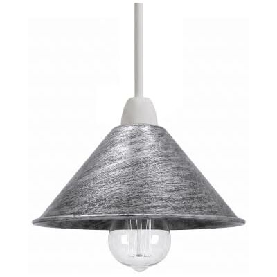LEDSone Abat-jour de plafond suspendu industriel, plafonniers suspendus de cuisine rétro, lustre suspendu de bar de loft en métal vintage, abat-jour de lampe suspendu rustique (Cône 18CM-Argent Brossé) - Publicité LEDSone Abat-jour de plafond suspendu industriel, plafonniers suspendus de cuisine rétro, lustre suspendu de bar de loft en métal vintage, abat-jour de lampe suspendu rustique (Cône 18CM-Argent Brossé) - Publicité