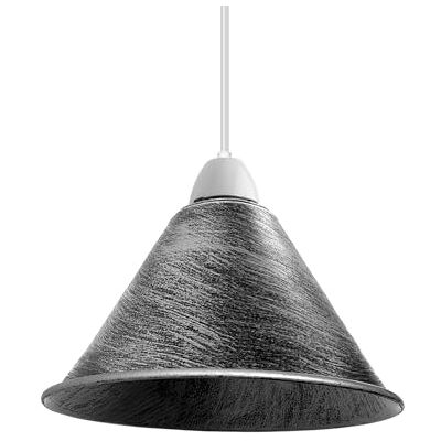 LEDSone Abat-jour de plafond suspendu industriel, plafonniers suspendus de cuisine rétro, lustre suspendu de bar de loft en métal vintage, abat-jour de lampe suspendu rustique (Cône 18CM-Argent Brossé) - Publicité LEDSone Abat-jour de plafond suspendu industriel, plafonniers suspendus de cuisine rétro, lustre suspendu de bar de loft en métal vintage, abat-jour de lampe suspendu rustique (Cône 18CM-Argent Brossé) - Publicité