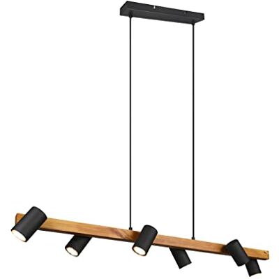 TRIO , Suspension, Marley 6xGU10, max.35,0 W Corps: Métal, noir mat L:115,0cm, L:20,0cm, H:150,0cm IP20,Sans illuminant,Réglable en hauteur - Publicité TRIO , Suspension, Marley 6xGU10, max.35,0 W Corps: Métal, noir mat L:115,0cm, L:20,0cm, H:150,0cm IP20,Sans illuminant,Réglable en hauteur - Publicité