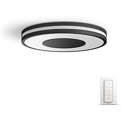 Philips Lighting White Ambiance BEING Plafonnier 32W Noir (télécommande incluse), compatible Bluetooth - Publicité Philips Lighting White Ambiance BEING Plafonnier 32W Noir (télécommande incluse), compatible Bluetooth - Publicité