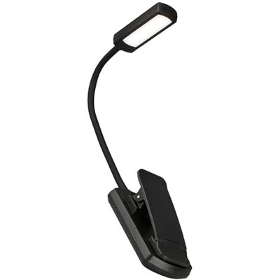 Briloner Lampe de lecture rechargeable, cct réglable 2700k 4000k 6500k, variateur continu, orientable, ip44, câble usb-c, lampe pince LED, lecture livre, 29 x 4 x 3 cm, noir - Publicité Briloner Lampe de lecture rechargeable, cct réglable 2700k 4000k 6500k, variateur continu, orientable, ip44, câble usb-c, lampe pince LED, lecture livre, 29 x 4 x 3 cm, noir - Publicité