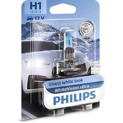 Ampoule phare Philips - H1 12V 55W P14.5s - Phare de voiture - Publicité Ampoule phare Philips - H1 12V 55W P14.5s - Phare de voiture - Publicité
