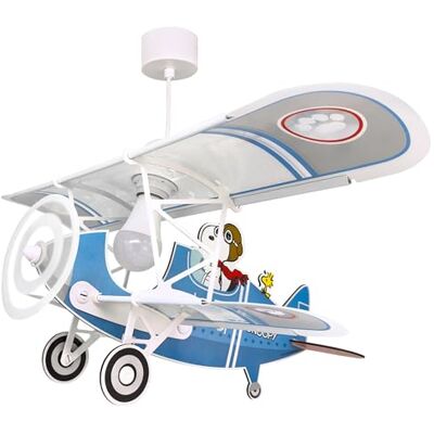 Dalber Lustre Chambre Lampe Suspension Enfant avion Snoopy bleu animaux, 54302, E27 15w led - Publicité Dalber Lustre Chambre Lampe Suspension Enfant avion Snoopy bleu animaux, 54302, E27 15w led - Publicité
