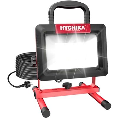 HYCHIKA Projecteur LED 100W - Éclairage de Chantier - Publicité HYCHIKA Projecteur LED 100W - Éclairage de Chantier - Publicité