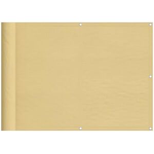 vidaXL Écran de Balcon, Brise-Vue de Jardin, Écran de Protection, Écran d'Intimité Terrasse Extérieur, Sable 75x500 cm 100% Polyester Oxford - Publicité vidaXL Écran de Balcon, Brise-Vue de Jardin, Écran de Protection, Écran d'Intimité Terrasse Extérieur, Sable 75x500 cm 100% Polyester Oxford - Publicité