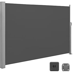 SONGMICS Store latéral avec Coffre en Acier résistant à la Rouille Extensible 180 x 400 cm, Brise-Vue, Protection Solaire, occultant, pour Balcon, terrasse, Jardin, Anthracite GSA584G01 - Publicité SONGMICS Store latéral avec Coffre en Acier résistant à la Rouille Extensible 180 x 400 cm, Brise-Vue, Protection Solaire, occultant, pour Balcon, terrasse, Jardin, Anthracite GSA584G01 - Publicité