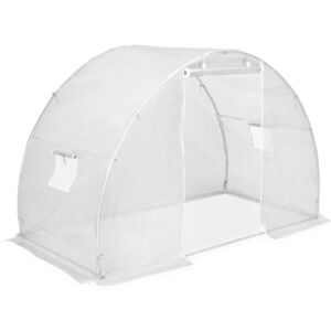 vidaXL Serre Tente Abri Plantes Serre à Plantes Légumes Construction de Jardin Extérieur Cour Arrière Acier 4,5m² 300x150x200 cm Blanc - Publicité vidaXL Serre Tente Abri Plantes Serre à Plantes Légumes Construction de Jardin Extérieur Cour Arrière Acier 4,5m² 300x150x200 cm Blanc - Publicité