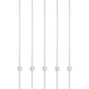 vidaXL Poteau de clôture. 5 pcs Argenté 100 cm Acier, Piquets cylindriques Robustes pour Jardin et terrasse, barrière Moderne, Solution paysagère pour Votre extérieur - Publicité vidaXL Poteau de clôture. 5 pcs Argenté 100 cm Acier, Piquets cylindriques Robustes pour Jardin et terrasse, barrière Moderne, Solution paysagère pour Votre extérieur - Publicité