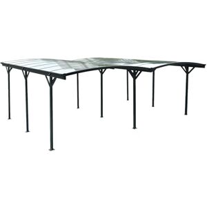 sweeek Carport avec Extension 30m² Aluminium Anthracite et Polycarbonate Le Mans 5x6m abri de Voiture 505 x 600 x 239 cm - Publicité sweeek Carport avec Extension 30m² Aluminium Anthracite et Polycarbonate Le Mans 5x6m abri de Voiture 505 x 600 x 239 cm - Publicité