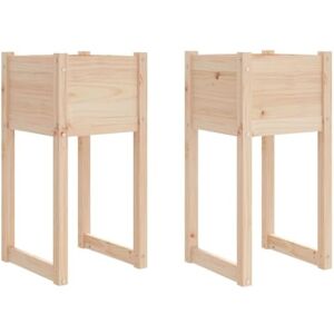 vidaXL 2X Jardinières Pots de Fleurs de Jardin Bacs à Fleurs Lits Surélevés Terrasse Balcon Patio Extérieur 40x40x81 cm Bois Massif de Pin - Publicité vidaXL 2X Jardinières Pots de Fleurs de Jardin Bacs à Fleurs Lits Surélevés Terrasse Balcon Patio Extérieur 40x40x81 cm Bois Massif de Pin - Publicité