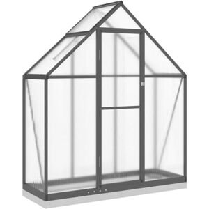 vidaXL Serre avec cadre de base anthracite 169x58x202 cm aluminium - Publicité vidaXL Serre avec cadre de base anthracite 169x58x202 cm aluminium - Publicité