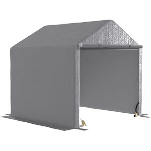 Outsunny Abri de Jardin 2 x 2 x 2 m abri vélo extérieur avec Cadre en Acier galvanisé, imperméable et résistant aux UV, Tente de Stockage pour vélo, Moto, Outils Gris - Publicité Outsunny Abri de Jardin 2 x 2 x 2 m abri vélo extérieur avec Cadre en Acier galvanisé, imperméable et résistant aux UV, Tente de Stockage pour vélo, Moto, Outils Gris - Publicité