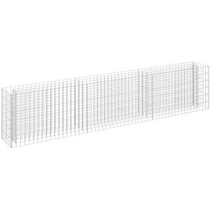 vidaXL Lit Surélevé à Gabion Parterre de Fleurs Plantes Jardin Terrasse Extérieur Arrière-Cour Jardinière Acier Galvanisé 270x30x60 cm - Publicité vidaXL Lit Surélevé à Gabion Parterre de Fleurs Plantes Jardin Terrasse Extérieur Arrière-Cour Jardinière Acier Galvanisé 270x30x60 cm - Publicité