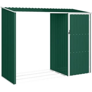 vidaXL Abri à Bois de Jardin Hangar de Stockage d'Outils Abri de Rangement Remise en Rondins Cabane Extérieur Vert 245x98x159 cm Acier Galvanisé - Publicité vidaXL Abri à Bois de Jardin Hangar de Stockage d'Outils Abri de Rangement Remise en Rondins Cabane Extérieur Vert 245x98x159 cm Acier Galvanisé - Publicité
