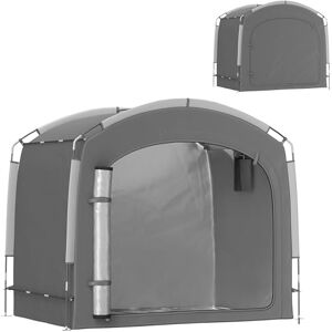 Outsunny Tente de vélo pour Le Rangement extérieur, abri de vélo Portable pour 3-4 vélos abri de Jardin avec 2 Poches latérales, 220 x 150 x 195 cm, Gris foncé - Publicité Outsunny Tente de vélo pour Le Rangement extérieur, abri de vélo Portable pour 3-4 vélos abri de Jardin avec 2 Poches latérales, 220 x 150 x 195 cm, Gris foncé - Publicité