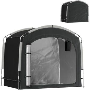 Outsunny Tente de vélo pour Le Rangement extérieur, abri de vélo Portable pour 3-4 vélos abri de Jardin avec 2 Poches latérales, 220 x 150 x 195 cm, Noir - Publicité Outsunny Tente de vélo pour Le Rangement extérieur, abri de vélo Portable pour 3-4 vélos abri de Jardin avec 2 Poches latérales, 220 x 150 x 195 cm, Noir - Publicité