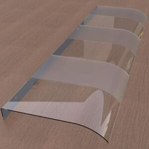 DSKJHI Auvent pour Porte d'entrée 100 120 130 100 90 80 60 cm, Toit Marquise Extérieure Imperméable en Polycarbonate 3.5mm avec Protection UV Résistant la Pluie et la Neige(Half Clear,W100xD45cm) - Publicité DSKJHI Auvent pour Porte d'entrée 100 120 130 100 90 80 60 cm, Toit Marquise Extérieure Imperméable en Polycarbonate 3.5mm avec Protection UV Résistant la Pluie et la Neige(Half Clear,W100xD45cm) - Publicité