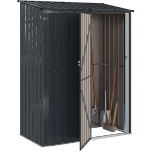vidaXL Cabanons de Jardin Anthracite 153,5 x 86 x 200 cm Métал, Abri de Jardin et terrasse, Rangement Moderne, résistant aux intempéries, Durable, Design rectangulaire, Espace Ample - Publicité vidaXL Cabanons de Jardin Anthracite 153,5 x 86 x 200 cm Métал, Abri de Jardin et terrasse, Rangement Moderne, résistant aux intempéries, Durable, Design rectangulaire, Espace Ample - Publicité