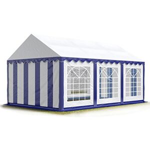 TOOLPORT 3x6 m Tente de réception/Barnum Bleu-Blanc Toile de Haute qualité PVC 700 N - Publicité TOOLPORT 3x6 m Tente de réception/Barnum Bleu-Blanc Toile de Haute qualité PVC 700 N - Publicité
