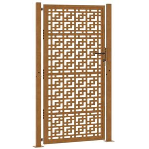 vidaXL Porte de Jardin Acier résistant aux intempéries Design croisé, Porte de clôture, Porte extérieure, Porte en métal, Porte de sécurité - Publicité vidaXL Porte de Jardin Acier résistant aux intempéries Design croisé, Porte de clôture, Porte extérieure, Porte en métal, Porte de sécurité - Publicité
