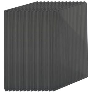 Relaxdays Lot de 10 plaques alvéolaires à Double paroi 4 mm, pour Serre, H : 121 x 60,5 cm, Polycarbonate, Anthracite - Publicité Relaxdays Lot de 10 plaques alvéolaires à Double paroi 4 mm, pour Serre, H : 121 x 60,5 cm, Polycarbonate, Anthracite - Publicité