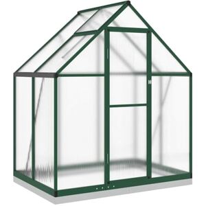 vidaXL Serre avec cadre de base vert 169x114x202 cm aluminium - Publicité vidaXL Serre avec cadre de base vert 169x114x202 cm aluminium - Publicité