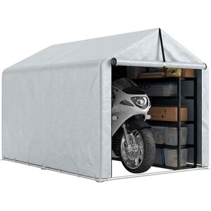 Outsunny Abri de Jardin Tente de Stockage imperméable abri Moto Porte Enroulable, Garage pour vélo et Outils Rangement et Stockage pour vélo Moto Bois Outils, 162 x 221,5 x 163 cm, Gris Clair - Publicité Outsunny Abri de Jardin Tente de Stockage imperméable abri Moto Porte Enroulable, Garage pour vélo et Outils Rangement et Stockage pour vélo Moto Bois Outils, 162 x 221,5 x 163 cm, Gris Clair - Publicité