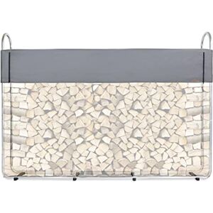 CCLIFE Range Buches Exterieur, Range Buche, Range Bois Abri Porte Support Serre Bûches de Chauffage Bucher Exterieur Interieur Metal Cheminée avec Bache Etanche pour bois de chauffage de 25 à 40 cm - Publicité CCLIFE Range Buches Exterieur, Range Buche, Range Bois Abri Porte Support Serre Bûches de Chauffage Bucher Exterieur Interieur Metal Cheminée avec Bache Etanche pour bois de chauffage de 25 à 40 cm - Publicité