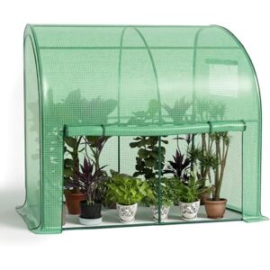 vounot ® Serre de Jardin en Toutes Saisons Abri d'hivernage Murale Adossée pour Légumes Plantes Fleurs Serre Adossée avec Bâche PE 135g/m2 pour Balcon Terrasse Jardin 200x100x180cm Vert - Publicité vounot ® Serre de Jardin en Toutes Saisons Abri d'hivernage Murale Adossée pour Légumes Plantes Fleurs Serre Adossée avec Bâche PE 135g/m2 pour Balcon Terrasse Jardin 200x100x180cm Vert - Publicité