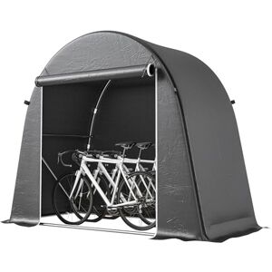Outsunny Abri de Jardin Tente de Stockage étanche abri Moto Porte Enroulable Fermeture éclair, Garage pour vélo et Outils Rangement et Stockage pour vélo Moto Bois Outils, 245x120x200cm Gris foncé - Publicité Outsunny Abri de Jardin Tente de Stockage étanche abri Moto Porte Enroulable Fermeture éclair, Garage pour vélo et Outils Rangement et Stockage pour vélo Moto Bois Outils, 245x120x200cm Gris foncé - Publicité