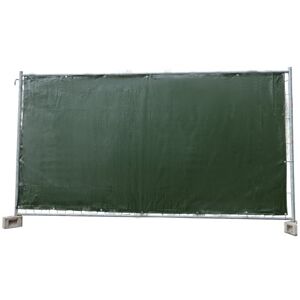 Boni-Shop Bâche de clôture de chantier, 1,76 x 3,41 m, brise-vue, brise-vue, protection (vert) - Publicité Boni-Shop Bâche de clôture de chantier, 1,76 x 3,41 m, brise-vue, brise-vue, protection (vert) - Publicité