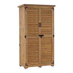 M MCombo MCombo Garden Cabinet Tool Shed Garden Shed Cupboard Wood 0870 - Publicité