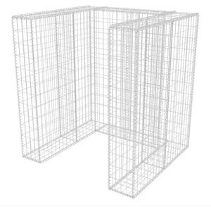 vidaXL Panier de Gabion de Poubelle Acier Galvanisé 110x100x120 cm Jardin - Publicité vidaXL Panier de Gabion de Poubelle Acier Galvanisé 110x100x120 cm Jardin - Publicité