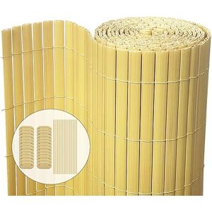 vounot ® Canisse en PVC Brise Vue Ultra Renforcé avec Attaches de Fixation Double Face pour Jardin Balcon et Terrasse Résistante à la Corrosion et aux Intempéries 90x300cm Beige - Publicité vounot ® Canisse en PVC Brise Vue Ultra Renforcé avec Attaches de Fixation Double Face pour Jardin Balcon et Terrasse Résistante à la Corrosion et aux Intempéries 90x300cm Beige - Publicité