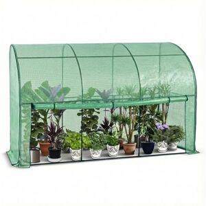 vounot ® Serre de Jardin en Toutes Saisons Abri d'hivernage Murale Adossée pour Légumes Plantes Fleurs Serre Adossée avec Bâche PE 135g/m2 pour Balcon Terrasse Jardin 300x100x180cm Vert - Publicité vounot ® Serre de Jardin en Toutes Saisons Abri d'hivernage Murale Adossée pour Légumes Plantes Fleurs Serre Adossée avec Bâche PE 135g/m2 pour Balcon Terrasse Jardin 300x100x180cm Vert - Publicité