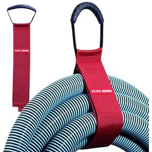 YCXX-HOME Lot de 2 supports de rangement robustes avec crochet et boucle de rangement pour cordons de jardin, outils de natation ou de garage (rouge) - Publicité YCXX-HOME Lot de 2 supports de rangement robustes avec crochet et boucle de rangement pour cordons de jardin, outils de natation ou de garage (rouge) - Publicité