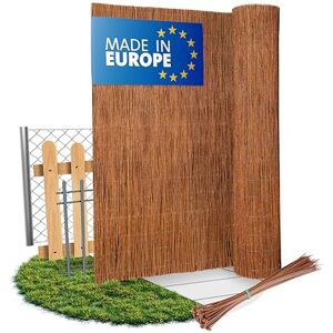 Wicker garden Canisse Osier 190 x 400 cm Brise-Vue Clôture pour Jardin, Balcon et Terrasse Protection Contre Le Vent & Le Soleil Naturel - Publicité Wicker garden Canisse Osier 190 x 400 cm Brise-Vue Clôture pour Jardin, Balcon et Terrasse Protection Contre Le Vent & Le Soleil Naturel - Publicité