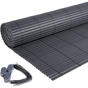 Laneetal Clôture en PVC, Canisse Plastique, Palissade de Protection Visuelle anti-UV, Résistant aux Intempéries Brise-vue pour Balcon, Jardin, Terrasse, Gris, 120 x 500 cm - Publicité Laneetal Clôture en PVC, Canisse Plastique, Palissade de Protection Visuelle anti-UV, Résistant aux Intempéries Brise-vue pour Balcon, Jardin, Terrasse, Gris, 120 x 500 cm - Publicité
