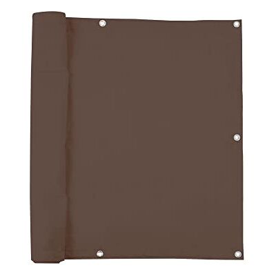 jarolift Brise Vue pour Balcon, Revêtement et Pare Vue de Balcon, Protection Contre Le Vent et Le Soleil, Étanche Á l'eau, 500 x 90 cm (24 Oeillets), Marron - Publicité jarolift Brise Vue pour Balcon, Revêtement et Pare Vue de Balcon, Protection Contre Le Vent et Le Soleil, Étanche Á l'eau, 500 x 90 cm (24 Oeillets), Marron - Publicité
