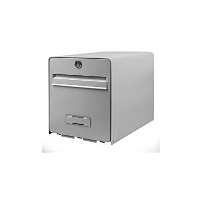 BURG-WÄCHTER Boîte aux Lettres Agréée La Poste, 2 Portes, 502 GR FAVOR, Gris, en Acier Galvanisé, Avec Porte à Ouverture Totale et Stop-Courrier (Porte bloquée à 120°) - Publicité BURG-WÄCHTER Boîte aux Lettres Agréée La Poste, 2 Portes, 502 GR FAVOR, Gris, en Acier Galvanisé, Avec Porte à Ouverture Totale et Stop-Courrier (Porte bloquée à 120°) - Publicité