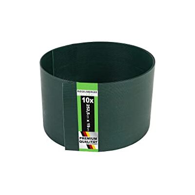 Gartenwelt Riegelsberger Bandes de Protection de Vue Premium PVC Dur pour Tapis de Tringle Protection de la Vie privée Protection Contre Le Vent Dimensions: 2525 x 190 x 1,35 mm 10 pièces Vert RAL 6005 - Publicité Gartenwelt Riegelsberger Bandes de Protection de Vue Premium PVC Dur pour Tapis de Tringle Protection de la Vie privée Protection Contre Le Vent Dimensions: 2525 x 190 x 1,35 mm 10 pièces Vert RAL 6005 - Publicité