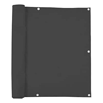 jarolift Brise Vue pour Balcon, Revêtement et Pare Vue de Balcon, Protection Contre Le Vent et Le Soleil, Étanche Á l'eau, 500 x 90 cm (24 Oeillets), Anthracite - Publicité jarolift Brise Vue pour Balcon, Revêtement et Pare Vue de Balcon, Protection Contre Le Vent et Le Soleil, Étanche Á l'eau, 500 x 90 cm (24 Oeillets), Anthracite - Publicité