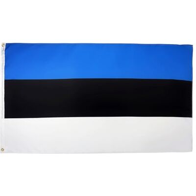 AZ FLAG Drapeau Estonie 150x90 cm Drapeau Estonien 100% Polyester Avec Oeillets Métalliques Intégrés Pavillon 110 g - Publicité AZ FLAG Drapeau Estonie 150x90 cm Drapeau Estonien 100% Polyester Avec Oeillets Métalliques Intégrés Pavillon 110 g - Publicité