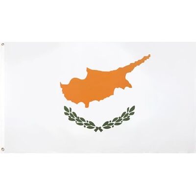 AZ FLAG Drapeau Chypre 150x90 cm Drapeau Chypriote 100% Polyester Avec Oeillets Métalliques Intégrés Pavillon 110 g - Publicité AZ FLAG Drapeau Chypre 150x90 cm Drapeau Chypriote 100% Polyester Avec Oeillets Métalliques Intégrés Pavillon 110 g - Publicité