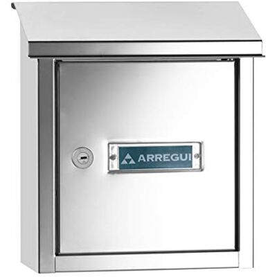 ARREGUI V4097 Boîte aux lettres en acier inoxydable pour porte, mur et portail, Boîte aux lettres intérieure avec fente de 23 x 4 cm, Taille S (Courrier A5), Anticorrosion, Installation facile, Inox - Publicité ARREGUI V4097 Boîte aux lettres en acier inoxydable pour porte, mur et portail, Boîte aux lettres intérieure avec fente de 23 x 4 cm, Taille S (Courrier A5), Anticorrosion, Installation facile, Inox - Publicité