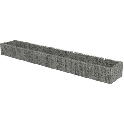 vidaXL Lit Surélevé à Gabion Acier Galvanisé Argenté 540x90x50 cm Jardinière - Publicité vidaXL Lit Surélevé à Gabion Acier Galvanisé Argenté 540x90x50 cm Jardinière - Publicité
